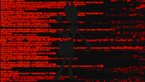 a computer screen with a lot of red and green lines on it