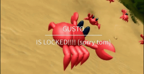 Gusto Is Gone Crab GIF - Gusto Is Gone Crab Beach GIFs