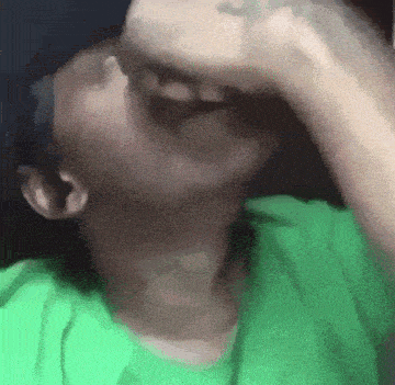 Green Shirt Crying Video Man Crying GIF - Green Shirt Crying Video Man Crying Stan Twitter GIFs