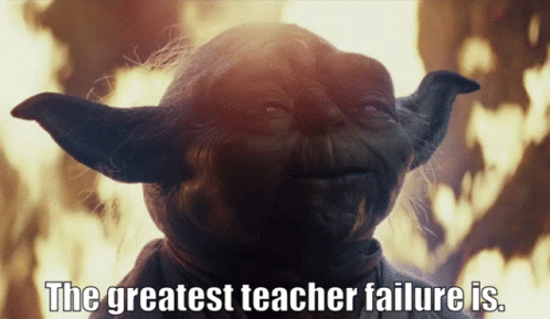 Failure The Greatest Teacher Failure Is GIF - Failure The Greatest Teacher Failure Is Yoda GIFs