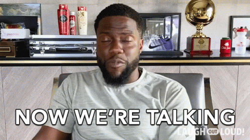 Now Were Talking Kevin Hart GIF - Now Were Talking Kevin Hart Laugh Out Loud GIFs