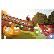 a sign that says las aventuras de ethan is surrounded by fruit characters