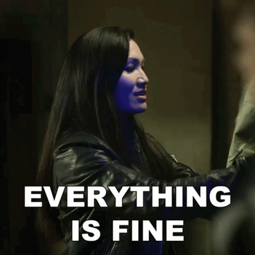 Everything Is Fine Violet GIF - Everything Is Fine Violet Blood And Treasure GIFs