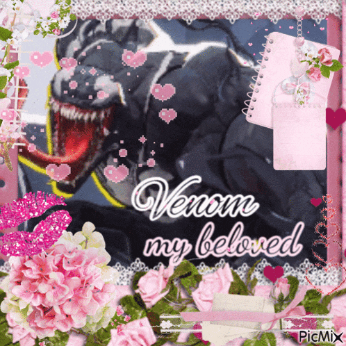 a picture of a monster with the words venom my beloved