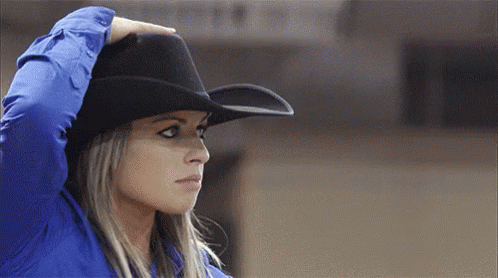 Cowgirl Focus GIF - Cowgirl Rodeo Neigh GIFs
