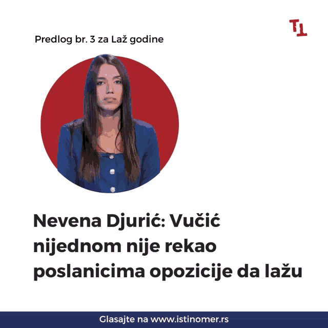 a poster with a woman in a red circle and the name nevena djuric on it