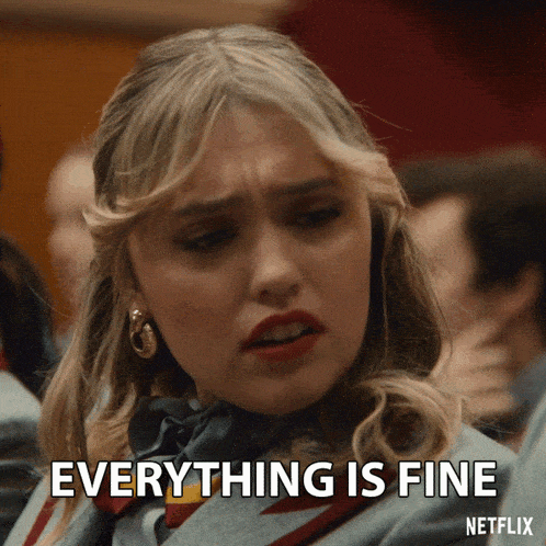 Everything Is Fine Aimee Gibbs GIF - Everything Is Fine Aimee Gibbs Aimee Lou Wood GIFs