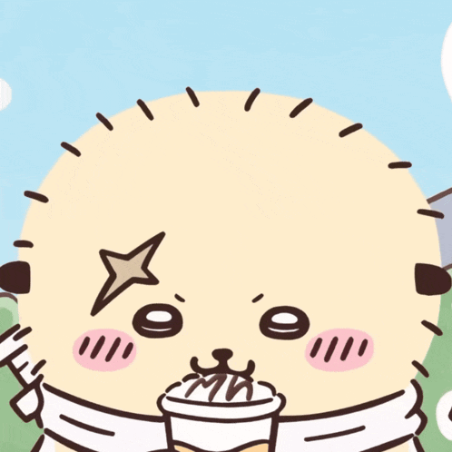 a cartoon drawing of a dog with a star on his head