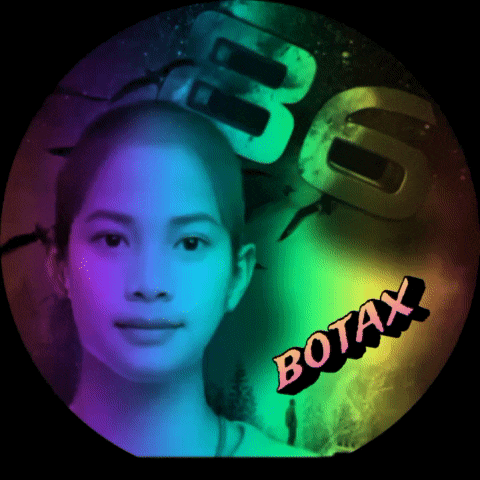 a picture of a woman with the name botax written on it