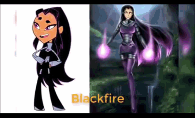 Teen Titans Dc GIF - Teen Titans Dc Black Fire GIFs