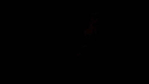 a pink heart is drawn on a dark background