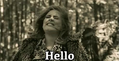 Hello Hello GIF - Hello Adele Yelling GIFs