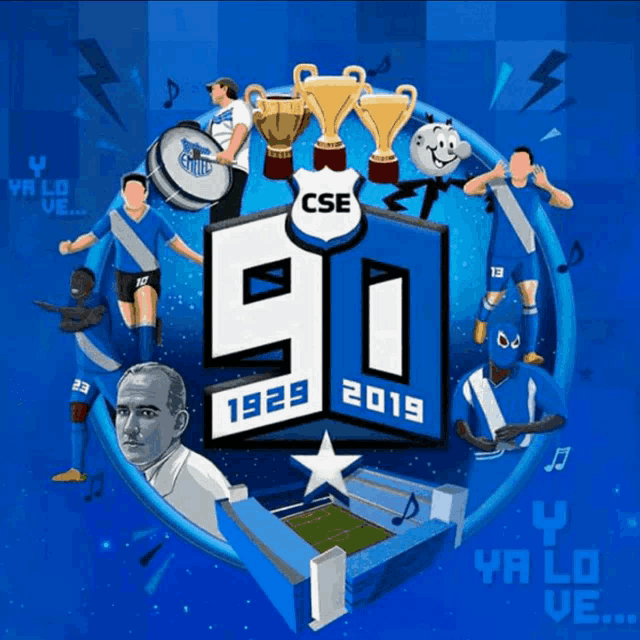 a poster that says cse 90 1929 2019 on it