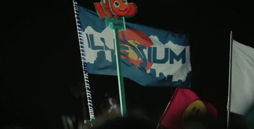 Illenium Flag GIF - Illenium Flag Music Festival GIFs