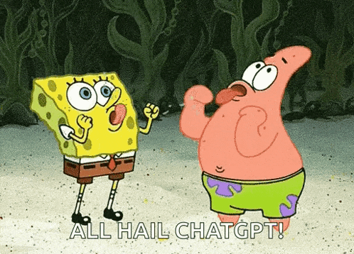 spongebob and patrick from spongebob squarepants are standing next to each other on a beach .