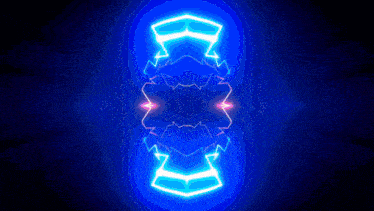 the letter a is in the middle of a blue light