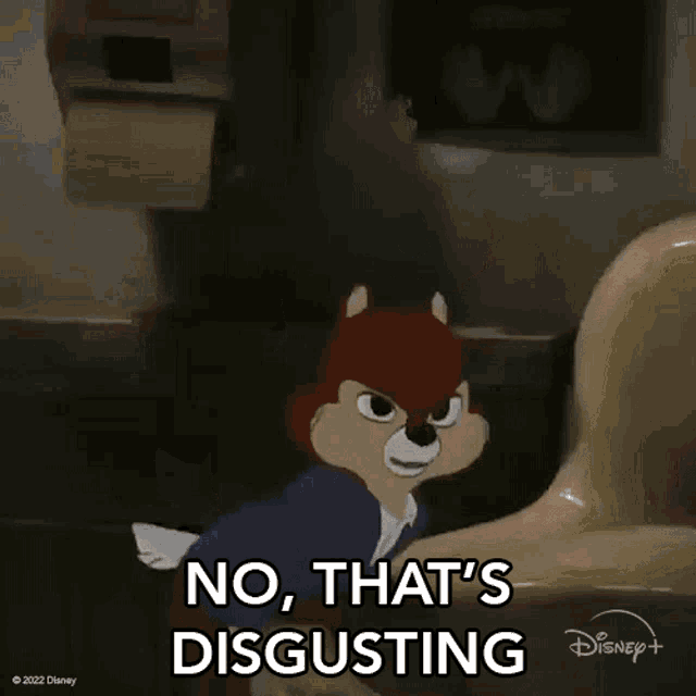 No Thats Disgusting Chip GIF - No Thats Disgusting Chip Chip N Dale Rescue Rangers GIFs