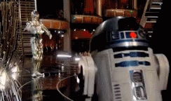 Running Away From My Problems Like GIF - C3po Star Wars Oscars GIFs