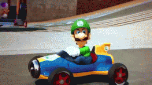 Lugi'S Death Stare.... GIF - Mario Kart Luigi Stare GIFs