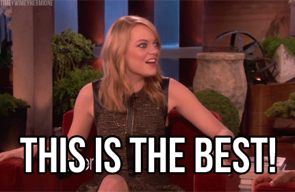 This Is The Best GIF - Emma Stone Excited This Is The Best GIFs