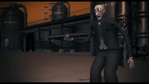 a man in a tuxedo stands in front of a building that says chlorine on it