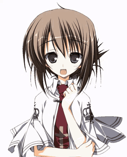 a girl with brown hair and a white shirt that says prince