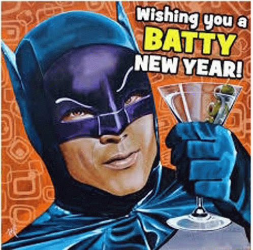 New Year Batman GIF - New Year Batman New Years Eve GIFs