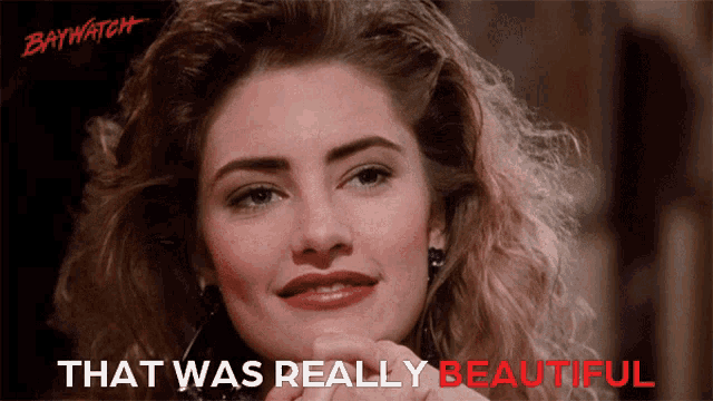 a picture of a woman with the words that was really beautiful behind her