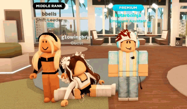 a screenshot of a video game with glowingbrynn as a guest