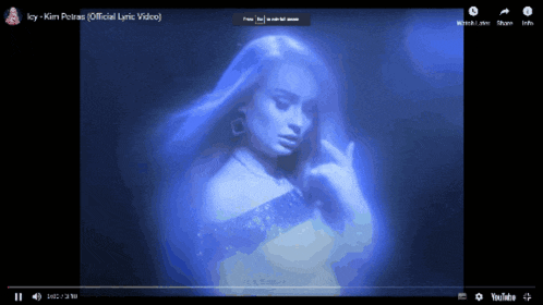 a video of kim petraeus ' official lyric video on youtube