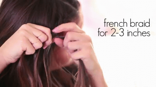 Demi Crown Braid GIF - Hair Braid French Braid GIFs