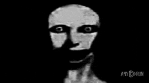 a black and white drawing of a man 's face with a shadow on his face .