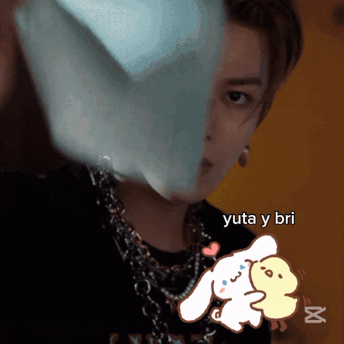 yuta y bri is written next to a bunny