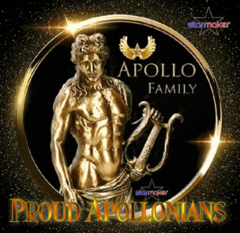 a picture of a statue of apollo with the words proud apollonians on it