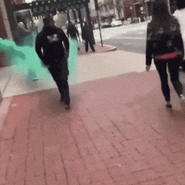 Guy Walking With Green Cloud Fart GIF - Guy Walking With Green Cloud Green Cloud Fart GIFs