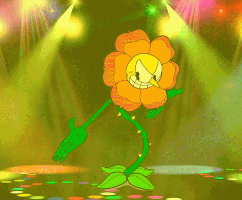 Cuphead Dancing GIF - Cuphead Dancing Flower GIFs