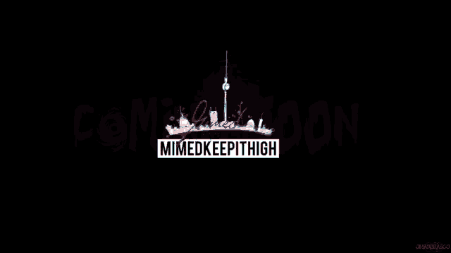 a black background with a city skyline and the words coming soon