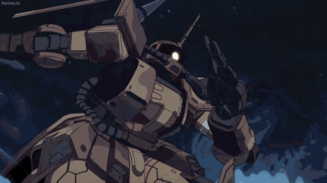 a cartoon of a robot with a beam coming out of its mouth