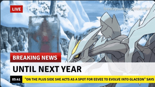 breaking news until next year is displayed on the screen