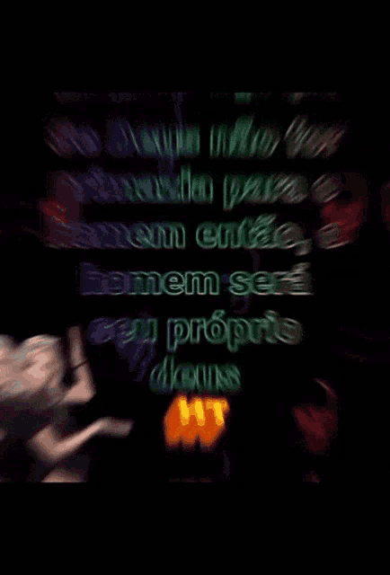 a blurred image of a phrase in a foreign language