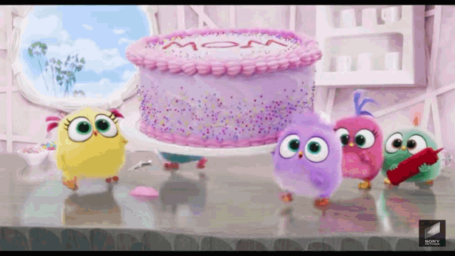 Angry Birds Cake GIF - Angry Birds Cake Mom GIFs