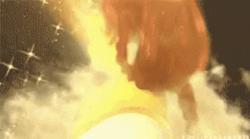 a close up of a fireball flying through the air