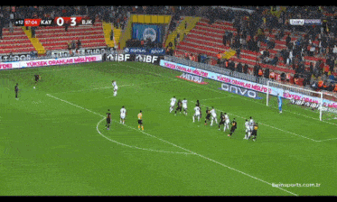 a soccer game is being played on bein sports.com.tr