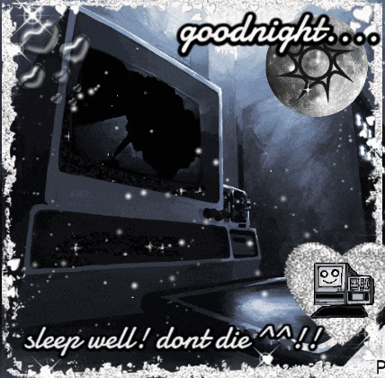 a greeting card that says goodnight and sleep well