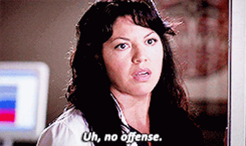 Greys Anatomy Callie Torres GIF - Greys Anatomy Callie Torres Uh No Offense GIFs