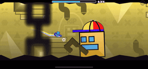 a screenshot of a game with a percentage of 63 %