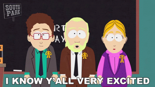 I Know Yall Very Excited Jack Farlis GIF - I Know Yall Very Excited Jack Farlis South Park GIFs