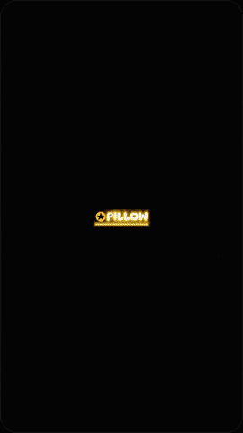 a neon sign that says pillow with a star in the middle