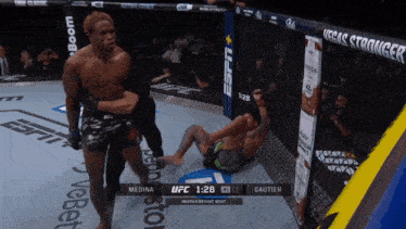 a ufc fight between medina and gautier is being broadcast on espn