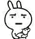 a black and white drawing of a rabbit holding a small rabbit .